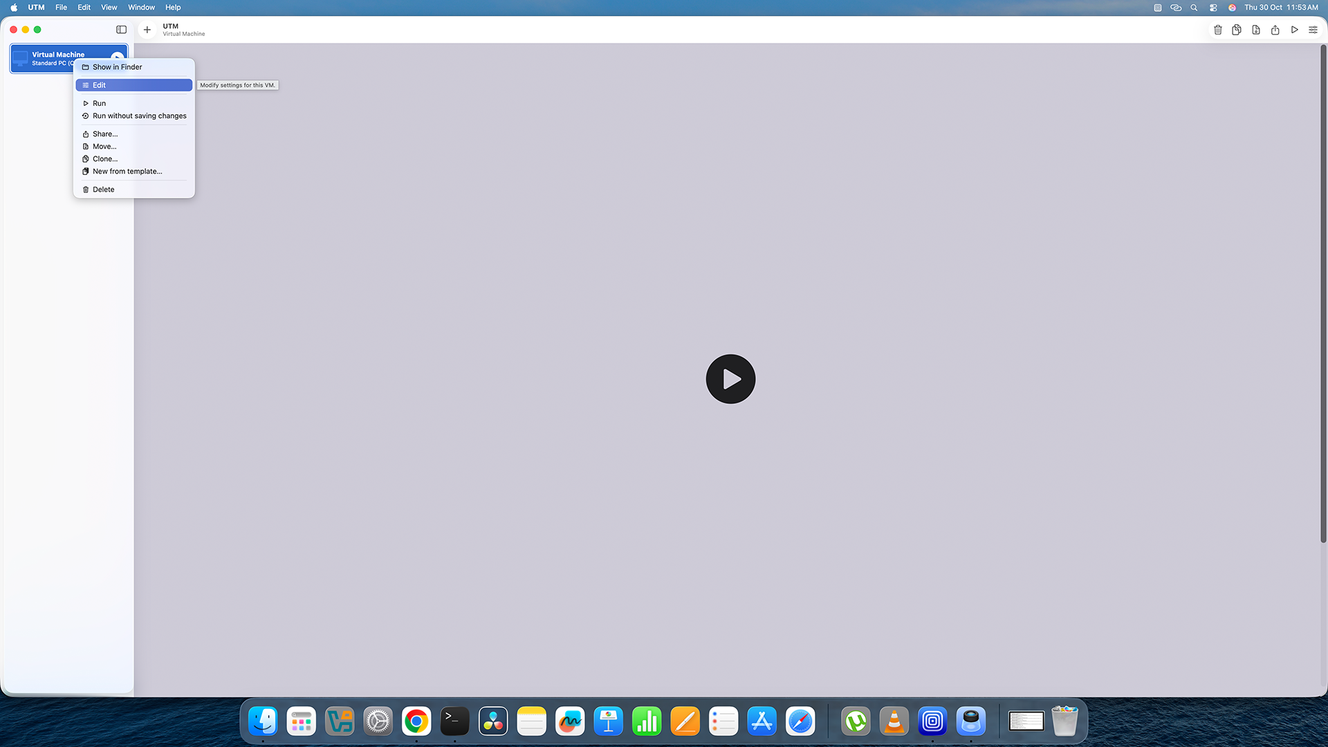 UTM right-click edit